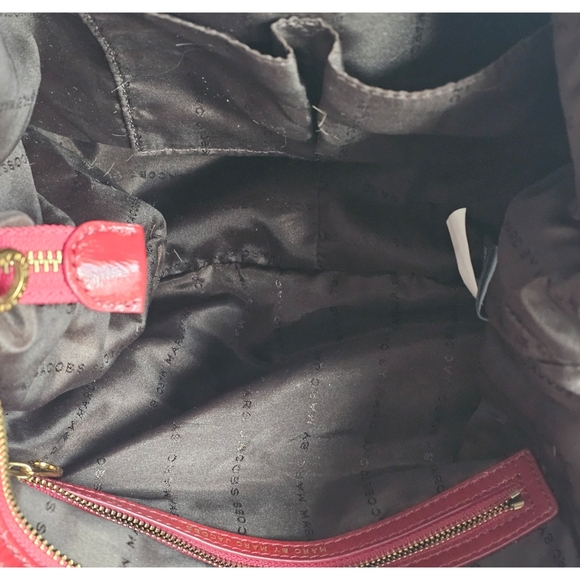 Marc Jacobs Red Patent Leather Two Way Too Hot To Handle Bag - Picture 11 of 14